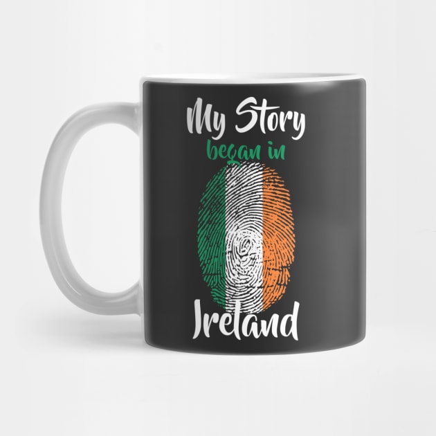 Ireland Flag Fingerprint My Story DNA Irish by Your Culture & Merch